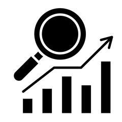 Trend Analysis  Icon Element For Design	