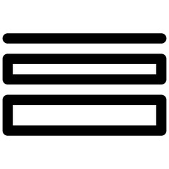 Stroke weight. Editable stroke vector icon.