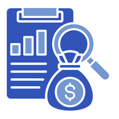 Fototapeta premium Investment Analysis Icon Element For Design 