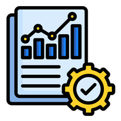 Business Metrics  Icon Element For Design	