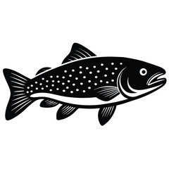 trout vector sihouette