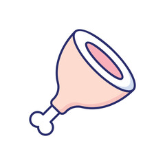 Ham  Vector icon