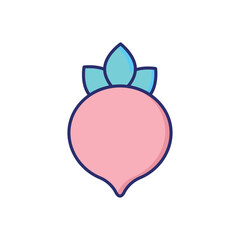 Beetroot  Vector icon
