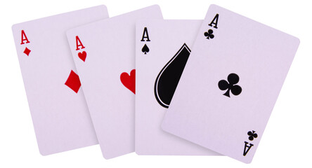 playing cards isolated