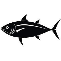 tuna fish vector sihouette