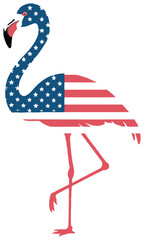 usa flamingo flag vector design © nasrin71n