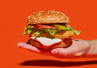 fresh tasty burger