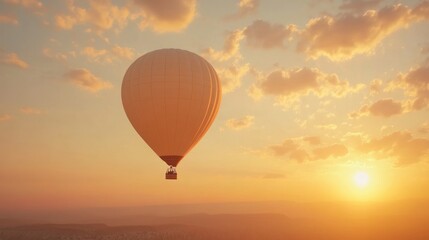 Fototapeta premium Hot air balloon sunrise