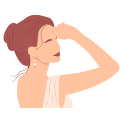 Fototapeta premium Aesthetic Woman Minimalist