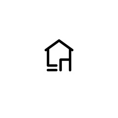 Simple smart lockbox icon on white background, modern home security