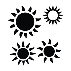 A versatile collection of sun icons and symbols, perfect for design projects