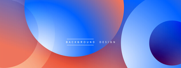 Abstract fluid shapes blend, creating vibrant gradient background. Colors transition smoothly, offering modern design element.