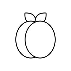 Nectarine  Vector icon