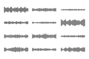 Sound wave element for music player, podcast, record video and icon