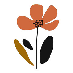 Floral shape illustration flower art vector