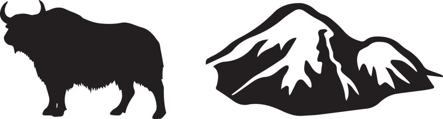 Nature's Wildlife Silhouettes Black and White Illustrations of Animals and Insects for Ecology, Conservation, and Outdoor Design