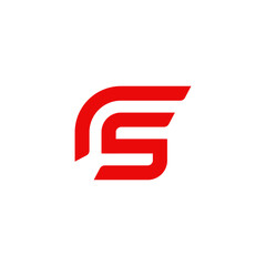 A bold red logo features a letter "S" with sharp, angular cuts, evoking the profile of a Spartan helmet's plume or a dynamic, forward-moving shape. It conveys strength, speed, modern, edgy feel.