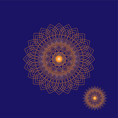 Ornate mandala design elegant geometric pattern