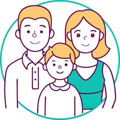 Family Bonding Line Icon