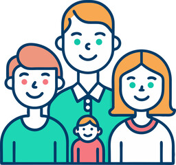 Family Bonding Line Icon