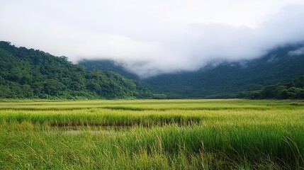 mountain landscape in the morning