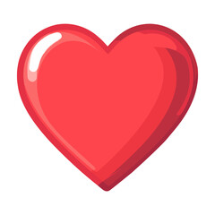 Carttoon heart icon illustration expression valentine vector
