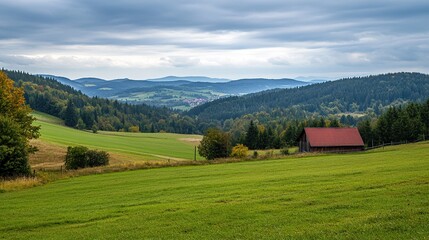 mountain landscape in the summer