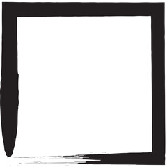 Fototapeta premium Frame square ink grunge. Design elements