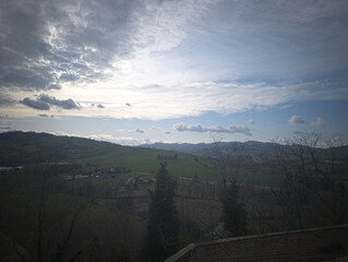 Panorama da Nidastore antico borgo medievale nelle Marche