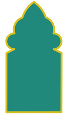 Islamic window background 