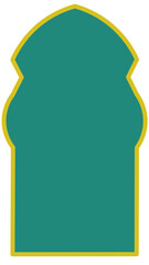 Islamic window background 