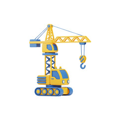 3D Model of a Construction Crane