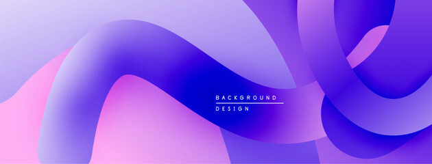 Abstract fluid shapes blend purple, pink, blue hues. Modern design creates dynamic visual flow. Smooth gradients offer soft texture.