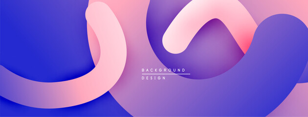 Abstract flowing shapes, gradient colors. Soft curves create dynamic visual texture. Modern design element for backgrounds.