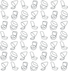 Cartoon boxes form a simple line background.