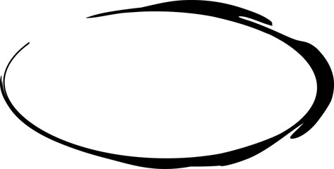 Set of oval grunge frames. Grunge empty