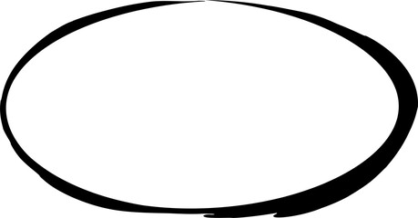 Set of oval grunge frames. Grunge empty