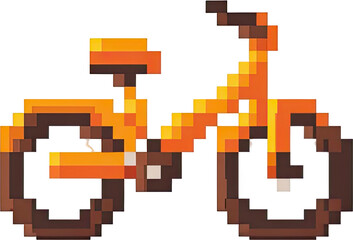Fototapeta premium Pixelated bicycle design.