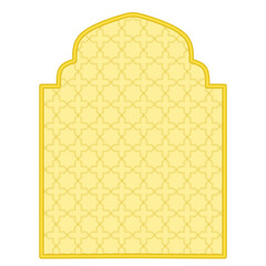 vector illustration of a yellow background with a frame, Islamic Background 