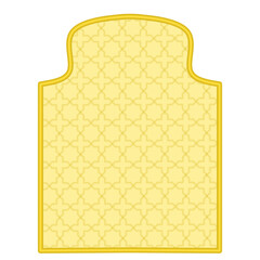 vector illustration of a yellow background with a frame, Islamic Background 