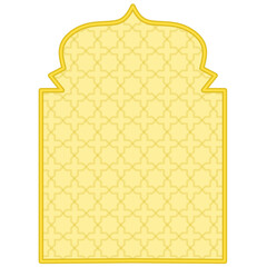vector illustration of a yellow background with a frame, Islamic Background 