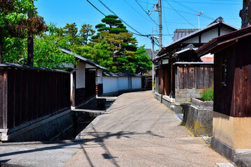 近江商人ゆかりの地の五個荘金堂の町並み