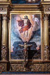 Interior of the New Cathedral of Coimbra, Se Nova de Coimbra in Portugal
