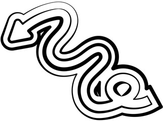 Arrows design elements. Hand drawn