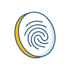 Fingerprint vector icon