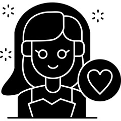 Bride Love Icon Vector Element