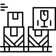 Fragile Icon Vector Element