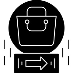 Shopping Bag Icon Vector Element