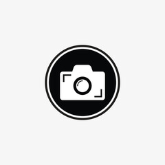 Camera , photo camera , take photo button sign icon vector template