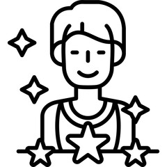 Role Model Icon Vector Element